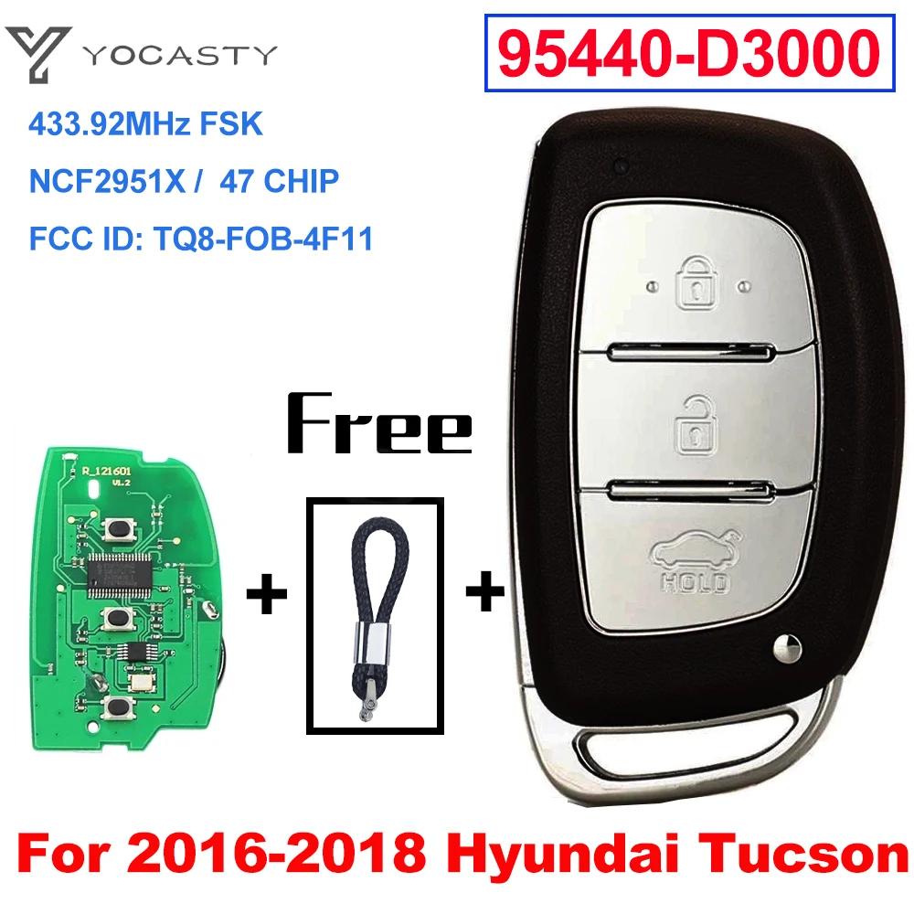 YOCASTY 95440-D3000 TQ8-FOB-4F11 Keyless Ʈ ڵ Ű 433.92MHz FSK NCF29A1X 47 Ĩ 2016 2017 2018 Hyundai Tucson
